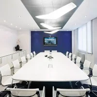 Artemide Mouette LED 55W Symmetric Suspension Lamp White By