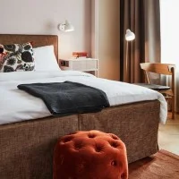 Louis Poulsen VL38 Floor Lamp White and Brass By Vilhelm
