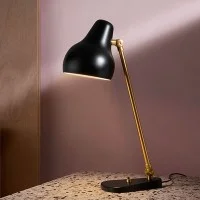 Louis Poulsen VL38 Lampada da Tavolo Nero Ottone By Vilhelm