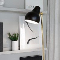Louis Poulsen VL38 Floor Lamp Black and Brass By Vilhelm