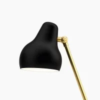 Louis Poulsen VL38 Floor Lamp Black and Brass By Vilhelm Louis Poulsen VL38 Floor Lamp Black and Brass By Vilhelm