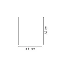 Ideal Lux GUN PL1 Lampada GU10 Cilindro IP44 Plafone Tondo Da