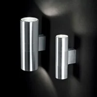 Ideal GUN AP2 Small GU10 Cylinder IP44 Round Wall Lamp