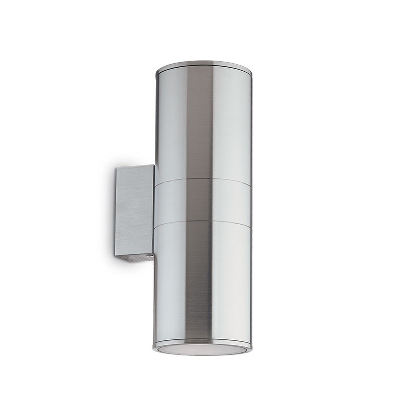 Ideal Lux GUN AP2 Big Lampada E27 Cilindro IP54 Tondo Da Parete
