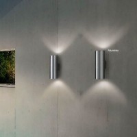 Ideal Lux GUN AP2 Big Lampada E27 Cilindro IP54 Tondo Da Parete
