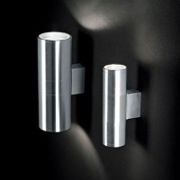 Ideal Lux GUN AP2 Big Lampada E27 Cilindro IP54 Tondo Da Parete