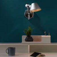 Artemide Tolomeo Faretto E27 Lampada da Parete con interruttore