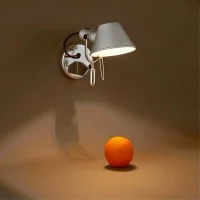 Artemide Tolomeo Faretto E27 Wall Lamp with switch By Michele