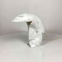 Flos Biagio Lampada da Tavolo E27 70W Marmo Bianco Design Tobia
