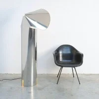 Flos Chiara Floor LED Lamp Body In Stainless Steel By Mario