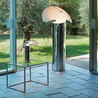 Flos Chiara Floor LED Lampada da Terra Corpo In Acciaio Inox By
