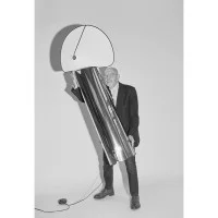 Flos Chiara Floor LED Lamp Body In Stainless Steel By Mario