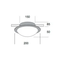 Kreadesign Astra Mini 200 Blown Nickel Ceiling Lamp 20036 Kreadesign Astra Mini 200 Blown Nickel Ceiling Lamp 20036