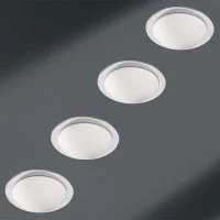 Kreadesign Astra Mini 200 Nickel Soffiato Lampada da Soffitto