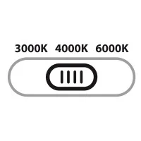 Lampo Reglette Slim PT5 LED TRICOLOR 3000K/4000K/6000K switch