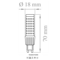 Lampo Led SMD G9 Capsule 700lm 240V Lampadina Alta Luminosità