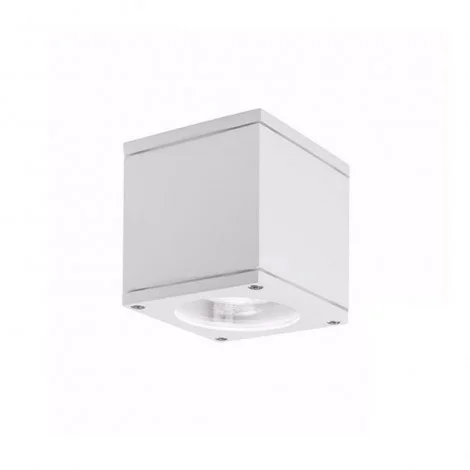 Lampo Lamp GU10 Cube IP54 Square Ceiling Surface In Aluminum