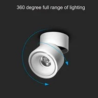 Lampo Lamp 15W LED Adjustable Cylinder Round Ceiling Surface In