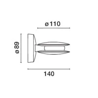 iGuzzini Trick 360° LED Warm Light Blade Effect Wall Ceiling