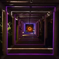 iGuzzini Trick 360° LED Effetto Lama Di Luce RGB DMX Lampada