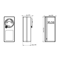 Flos Alimentatore Nero Con Kit Prese e Driver 48V Ricambio Per