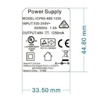 Flos Alimentatore Nero Con Kit Prese e Driver 48V Ricambio Per