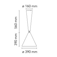Flos Diabolo Lampada Conica a Sospensione Designed by Achille