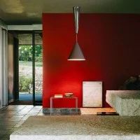 Flos Diabolo Conical Suspension Lamp Designed by Achille