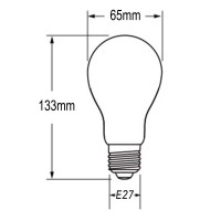 Flos LED Bulb E27 21W 2200lm A65 220-240V 2700K Warm White