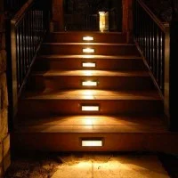 Lampo Segnapasso LED Luce Orizzontale Faretto Rettangolare Da