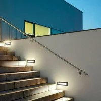 Lampo Segnapasso LED Luce Orizzontale Faretto Rettangolare Da