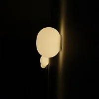 Flos Mini Glo-Ball C/W Wall lamp applique white glass By Jasper