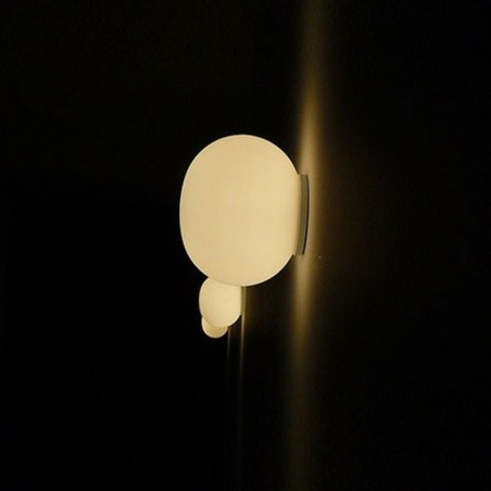 Flos Mini Glo Ball C W Wall Lamp Applique White Glass F Jasper Morrison 02 Diffusione Luce Srl
