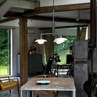Louis Poulsen PH 2/1 Rigid Triple Suspension in Blown White