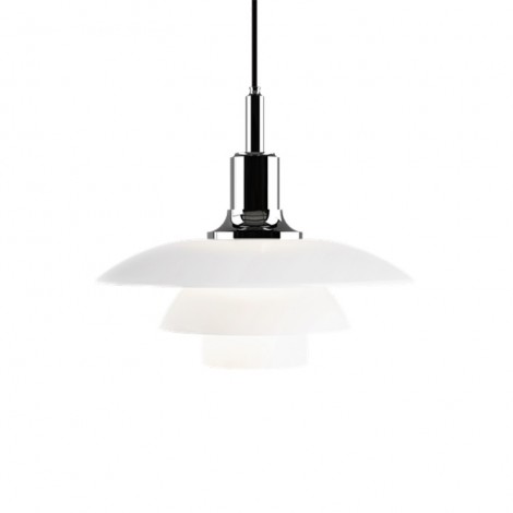 Louis Poulsen PH 3½-3 Glass Pendant Singol Lamp By Poul