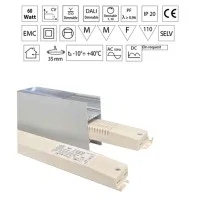 QLT Alimentatore SLIMBOX 24V 60W Dimmerabile DALI +Push Per LED