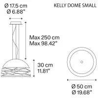 Lodes Kelly Dome Suspension Lamp In Laser Cut Metal By Andrea