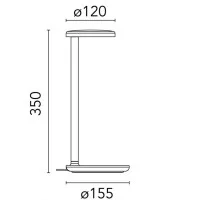 Flos Oblique Professional Asymmetrical LED Table Lamp Dimmable