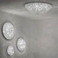 Ideal Lux Orion PL Lamp Ceiling Or Wall Light In Chrome Metal