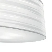 Ideal Lux Isa SP4 Suspension Lamp In Chromed Metal And White
