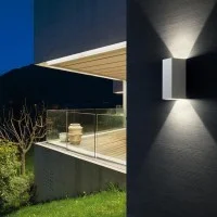 Sovil Tower Lampada LED Da Parete Bi-Emissione Rettangolare