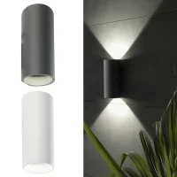 Sovil Sirio Lampada LED Da Parete Bi-Emissione Cilindro Luce