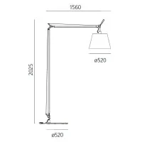 Artemide Tolomeo Maxi Floor Lamp Design Michele De Lucchi 30th