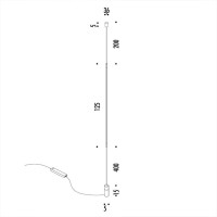 Davide Groppi Masai LED Floor Suspension Lamp In Methacrylate
