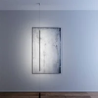 Davide Groppi Masai LED Floor Suspension Lamp In Methacrylate Davide Groppi Masai LED Floor Suspension Lamp In Methacrylate