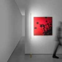 Davide Groppi Masai LED Floor Suspension Lamp In Methacrylate Davide Groppi Masai LED Floor Suspension Lamp In Methacrylate