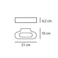 Artemide Talo White Aluminum Wall Lamp Double Emission Design