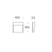 Sovil Geo Square 3 WATT LED Wall Lamp Square Step Light Neutral