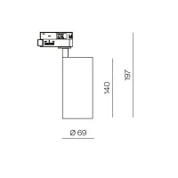 Logica Fulgor Proiettore Da Binario LED 24W 2300lm 38° Logica Fulgor Proiettore Da Binario LED 24W 2300lm 38°