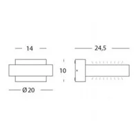 Sovil Plaza White Double emission LED Wall Lamp Neutral Light